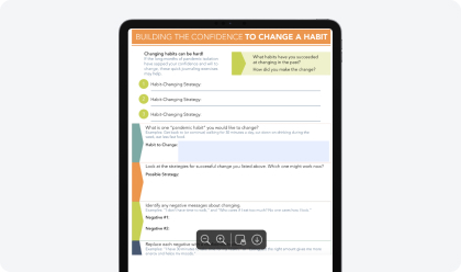 Building the Confidence to Change a Habit