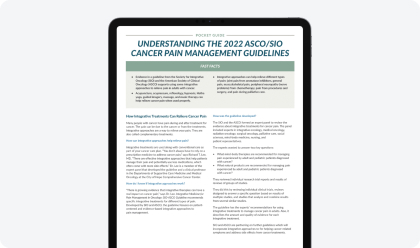 Understanding The 2022 ASCO/SIO Cancer Pain Management Guidelines